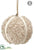 Fur Ball Ornament - Beige - Pack of 12