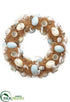 Silk Plants Direct Egg, Egg Shell Wreath - White Beige - Pack of 4