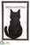 Cat Halloween Wall Deco - Black Beige - Pack of 6