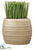 Silk Plants Direct Grass - Green Beige - Pack of 6