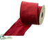 Silk Plants Direct Cotton Velvet Ribbon - Red - Pack of 6