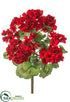 Silk Plants Direct Geranium Bush - Red - Pack of 12