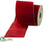 Viscose Velvet Ribbon - Red - Pack of 6