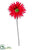 Silk Plants Direct Gerbera Daisy Spray - Red - Pack of 12