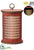 Battery Operated Lantern With Light - Red - Pack of 1