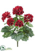 Silk Plants Direct Geranium Bush - Red - Pack of 12