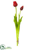 Silk Plants Direct Tulip Bundle - Red - Pack of 12