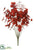 Glittered Eucalyptus Bush - Red - Pack of 12