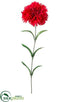 Silk Plants Direct Carnation Spray - Red - Pack of 12