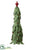 Cone Topiary With Bells - Green Red - Pack of 1