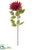 Dahlia Spray - Burgundy Red - Pack of 6