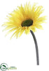 Silk Plants Direct Gerbera Daisy Spray - Yellow - Pack of 12