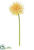 Silk Plants Direct Mum Spray - Yellow - Pack of 12