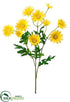 Silk Plants Direct Daisy Spray - Yellow - Pack of 12