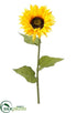 Silk Plants Direct Sunflower Spray - Yellow - Pack of 6