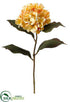 Silk Plants Direct Hydrangea Spray - Yellow - Pack of 6