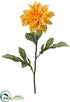 Silk Plants Direct Dahlia Spray - Yellow - Pack of 12