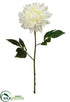 Silk Plants Direct Dahlia Spray - White - Pack of 12