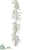 Iced, Glittered Berry Garland - White - Pack of 12