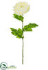 Silk Plants Direct Mum Spray - White - Pack of 12