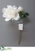 Silk Plants Direct Peony Spray - White - Pack of 12