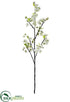 Silk Plants Direct Cherry Blossom Spray - White - Pack of 12