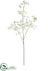 Silk Plants Direct Cherry Blossom Spray - White - Pack of 6