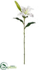 Silk Plants Direct Casablanca Lily Spray - White - Pack of 12