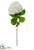 Large Velvet Hydrangea Spray - White - Pack of 12