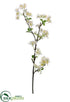 Silk Plants Direct Apple Blossom Spray - White - Pack of 12