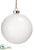 Glass Ball Ornament - White - Pack of 6