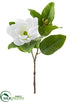 Silk Plants Direct Magnolia Spray - White - Pack of 12