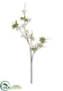 Silk Plants Direct Cherry Blossom Spray - White - Pack of 12