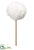 Pompon Pick - White - Pack of 36