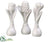 Tulip, Crocus, Hyacinth - White - Pack of 4