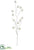 Glittered Plastic Pine Cone Spray - White - Pack of 12