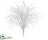 Silk Plants Direct Wild Grass Bush - White - Pack of 12