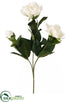 Silk Plants Direct Gardenia Spray - White - Pack of 6