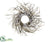 Silk Plants Direct Snowed Pine Cone, Twig Wreath - Brown White - Pack of 2