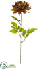 Silk Plants Direct Dahlia Spray - Cinnamon - Pack of 12