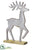 Reindeer - Silver - Pack of 6