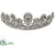 Silk Plants Direct Rhinestone Tiara - Silver - Pack of 4