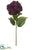 Hydrangea Spray - Wine - Pack of 12