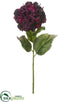 Silk Plants Direct Hydrangea Spray - Wine - Pack of 12