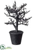 Silk Plants Direct Glittered Plastic Twig Tree - Black - Pack of 6