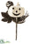 Jack-O-Lantern, Maple Pick - White Black - Pack of 12