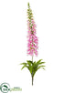 Silk Plants Direct Foxglove Spray - Pink - Pack of 4