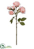 Silk Plants Direct Rose Spray - Pink - Pack of 24