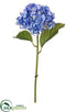 Silk Plants Direct Hydrangea Spray - Blue - Pack of 12