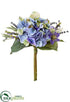 Silk Plants Direct Hydrangea, Lavender Bouquet - Purple Blue - Pack of 6